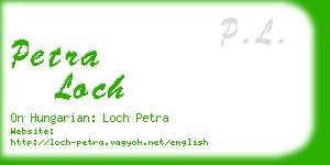 petra loch business card